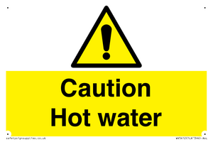 Caution Hot water